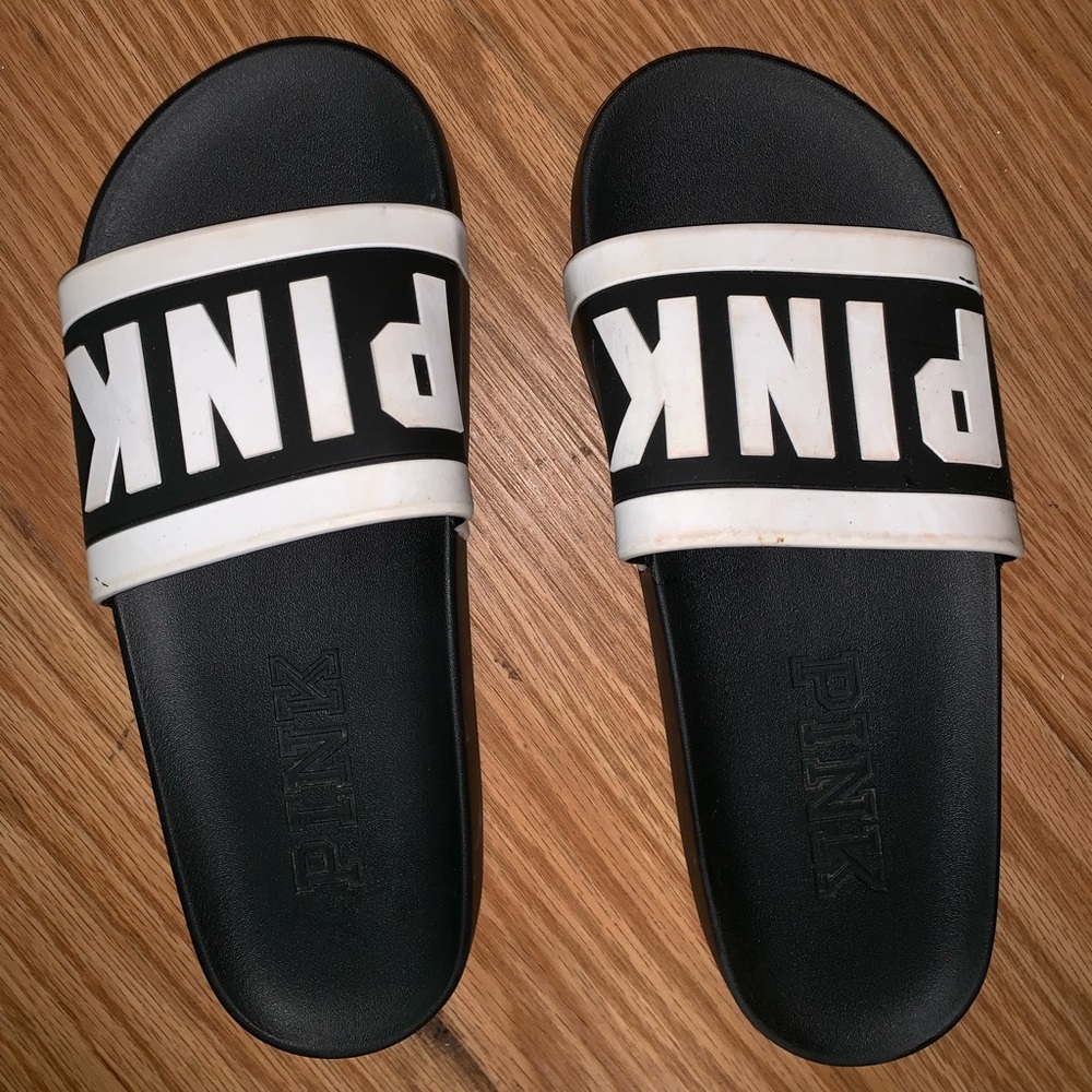 PINK VS sandals